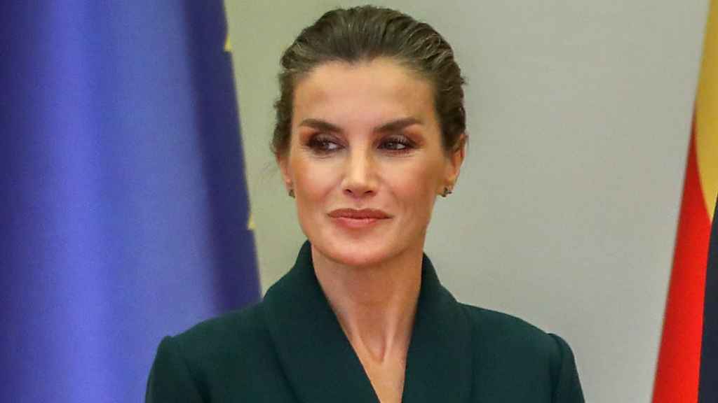 La reina Letizia a su llegada a Croacia.