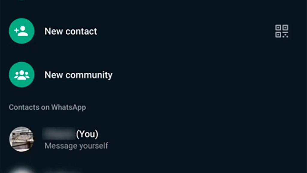 La lista para enviarse el mensaje a uno mismo