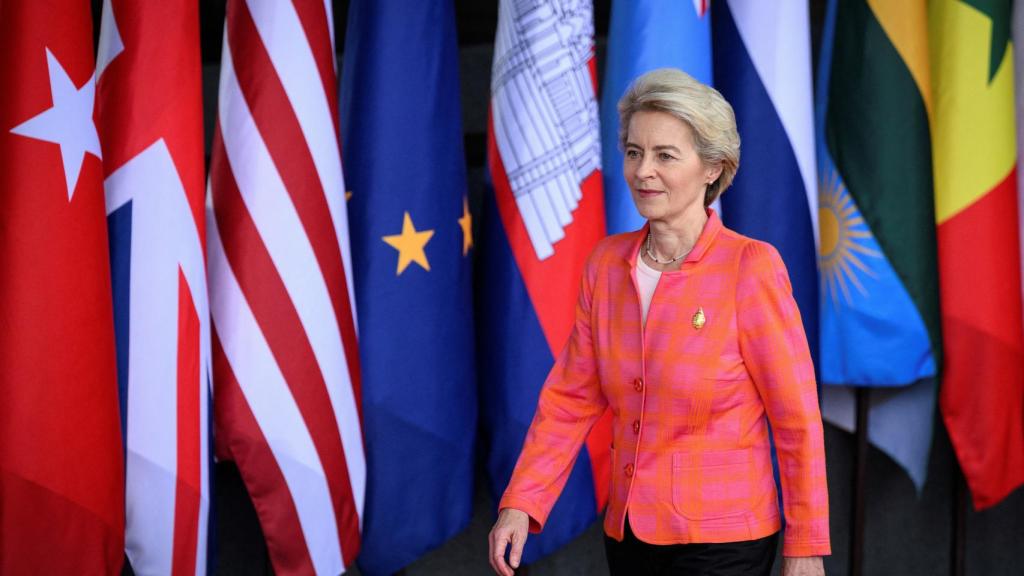 La presidenta Ursula von der Leyen, durante la reunión del G-20 en Bali