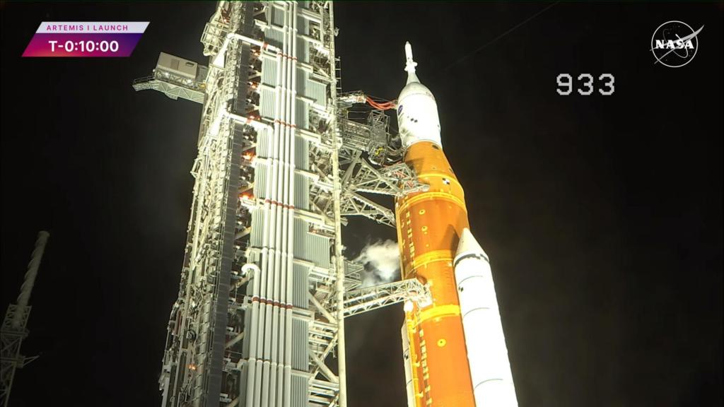 Cohete SLS en el directo de la NASA