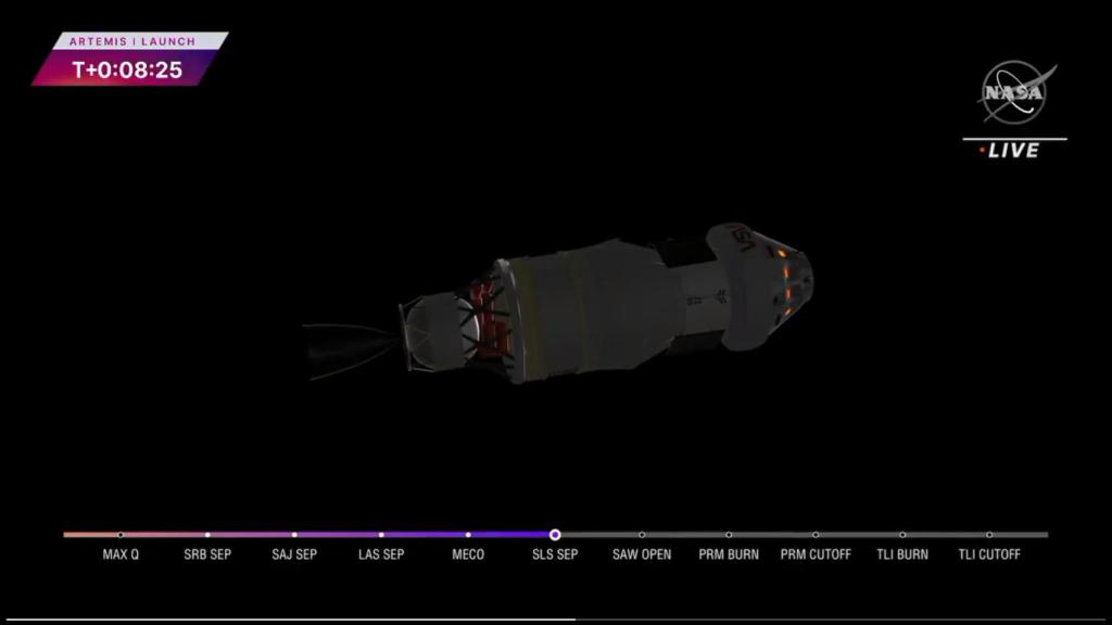 Cápsula Orion en directo NASA