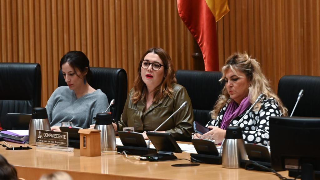 La secretaria de Estado de Igualdad, Ángela Rodríguez, en la Comisión de Violencia Género del Congreso.