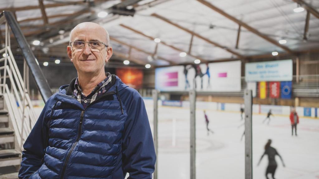 Alejandro, padre de la patinadora Jimena.