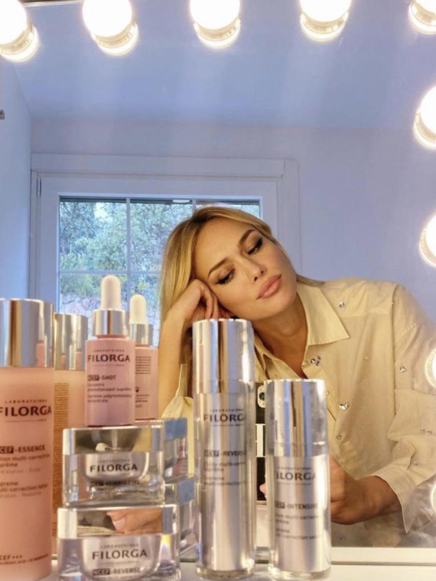 La presentadora ha compartido su rutina de belleza.