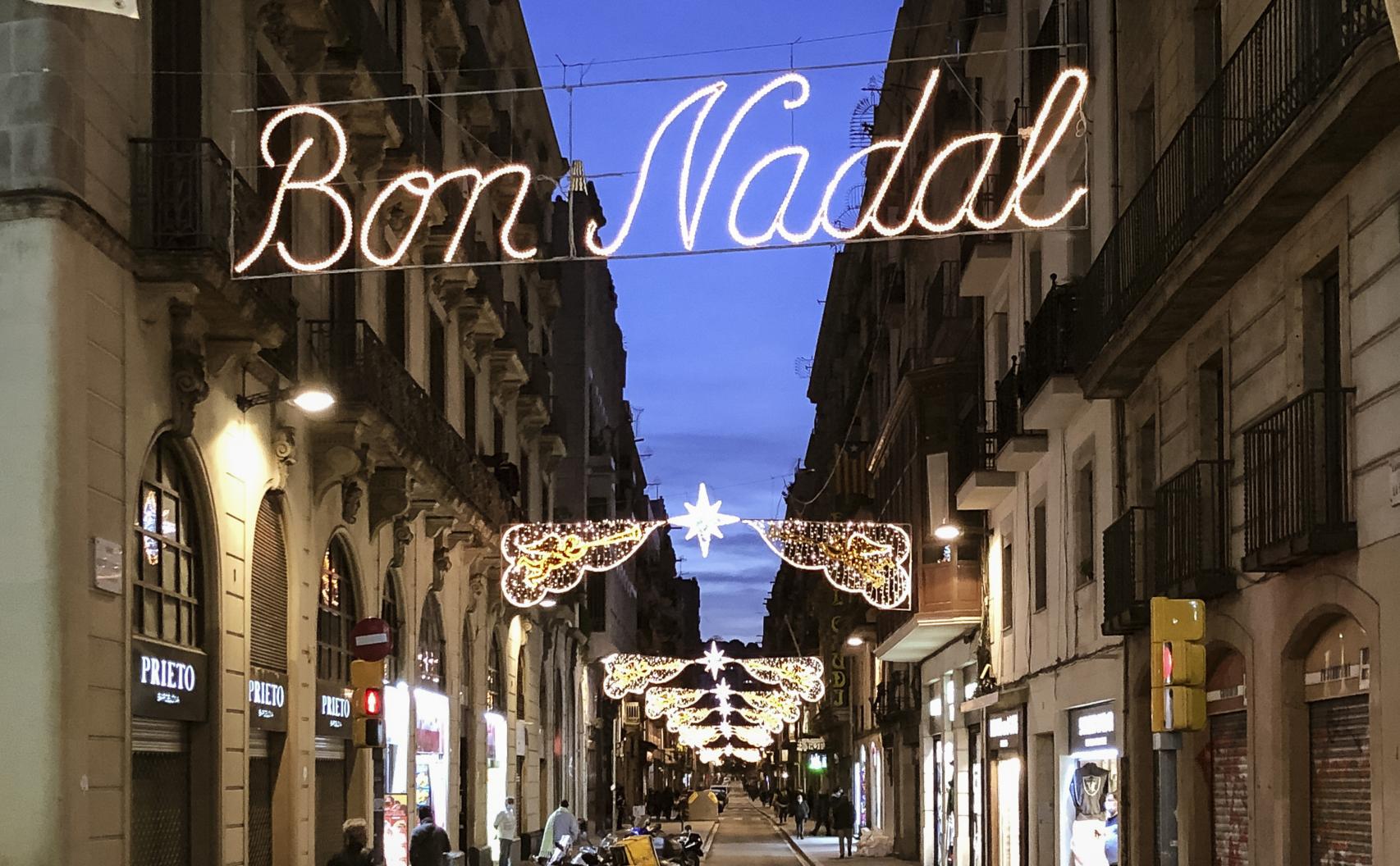 Luces de navidad en Barcelona