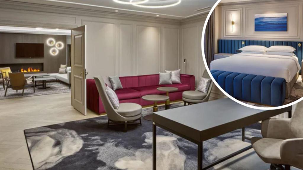 La 'suite' presidencial del hotel de los Reyes.