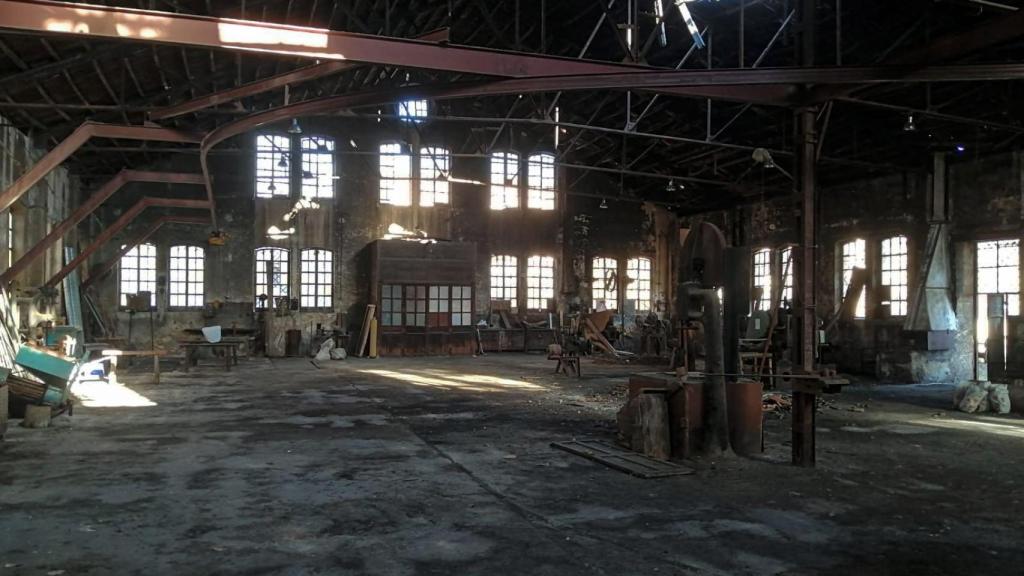 Interior del Taller de Construcción de Carruajes San Antonio.