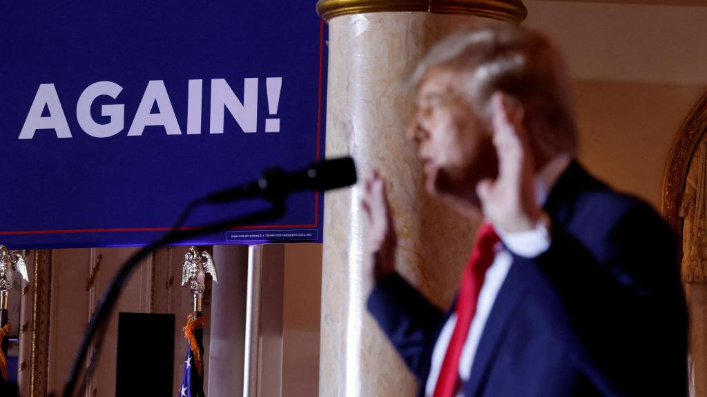 El expresidente de los Estados Unidos, Donald Trump, durante un acto político.
