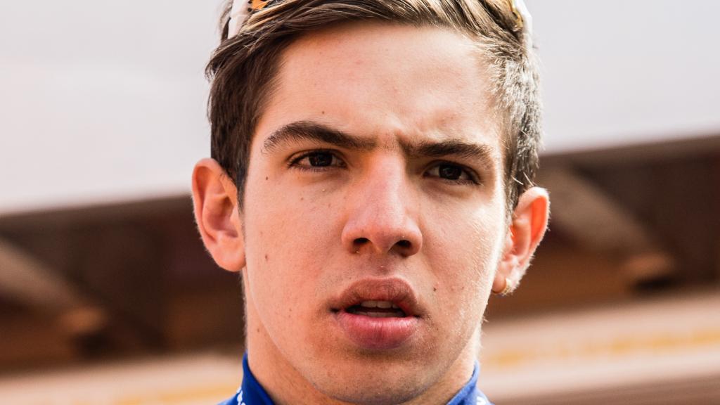 Álvaro Hodeg durante su etapa en Quick-Step