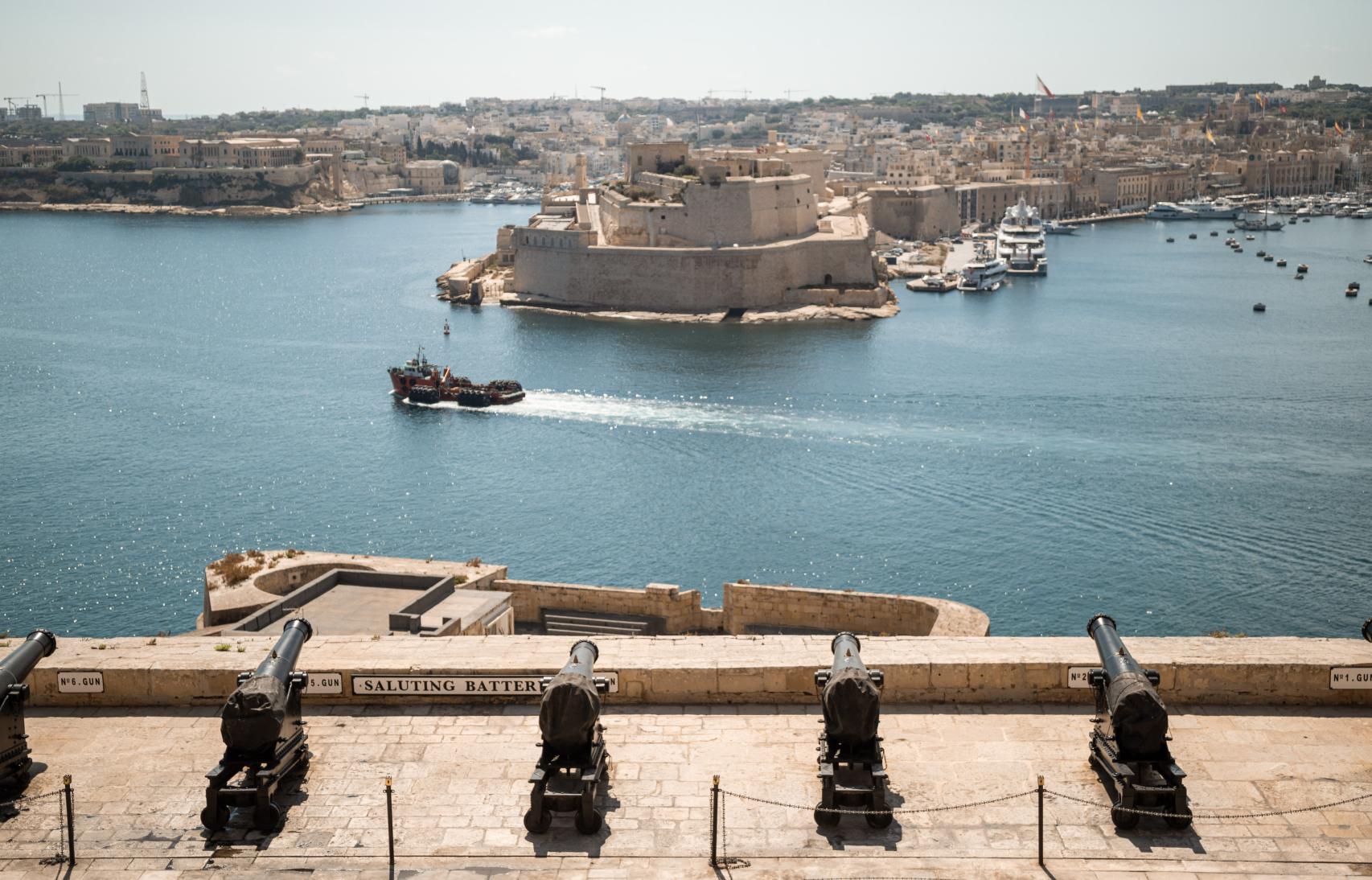Los jardines Upper Barrakka. Foto: Turismo de Malta