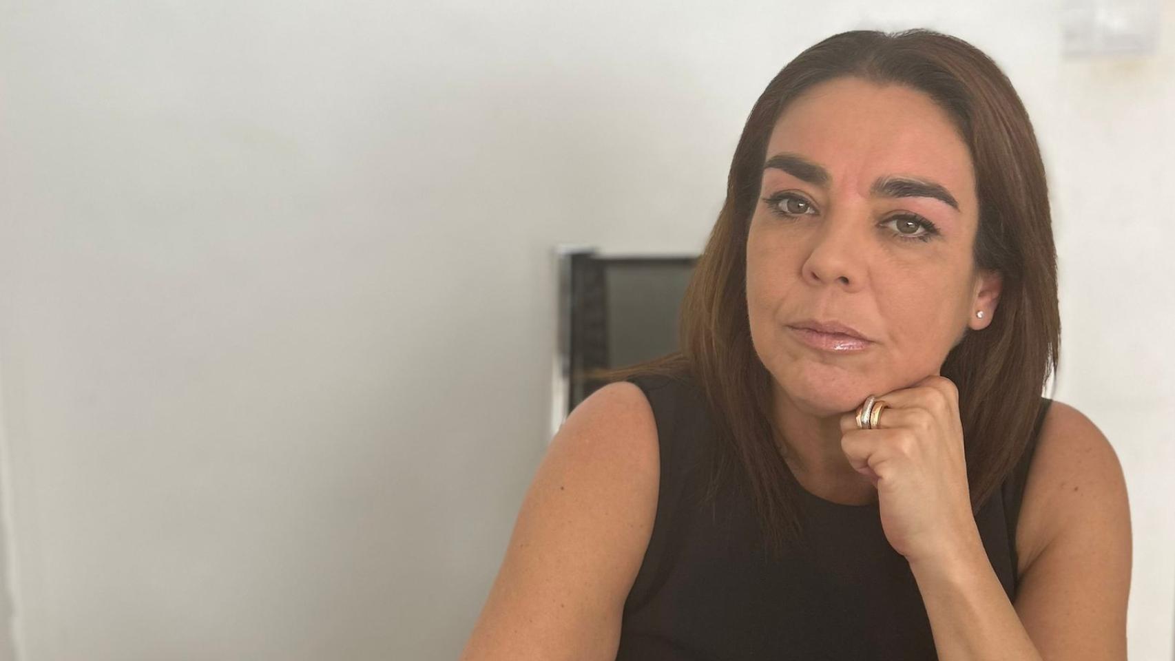 Patricia Catalina, abogada de la víctima de La Manada en Pozoblanco, en su despacho.