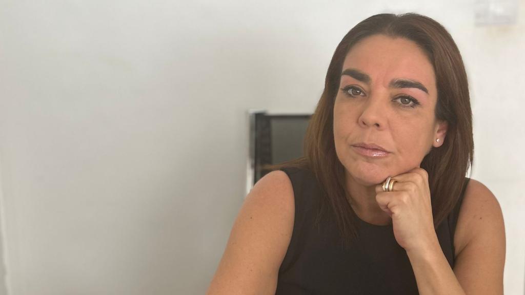 Patricia Catalina, abogada de la víctima de La Manada en Pozoblanco, en su despacho.