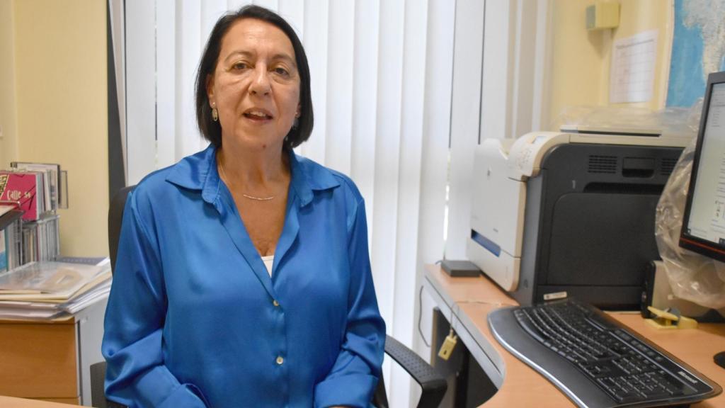 Milagros Alario durante la entrevista con EL ESPAÑOL