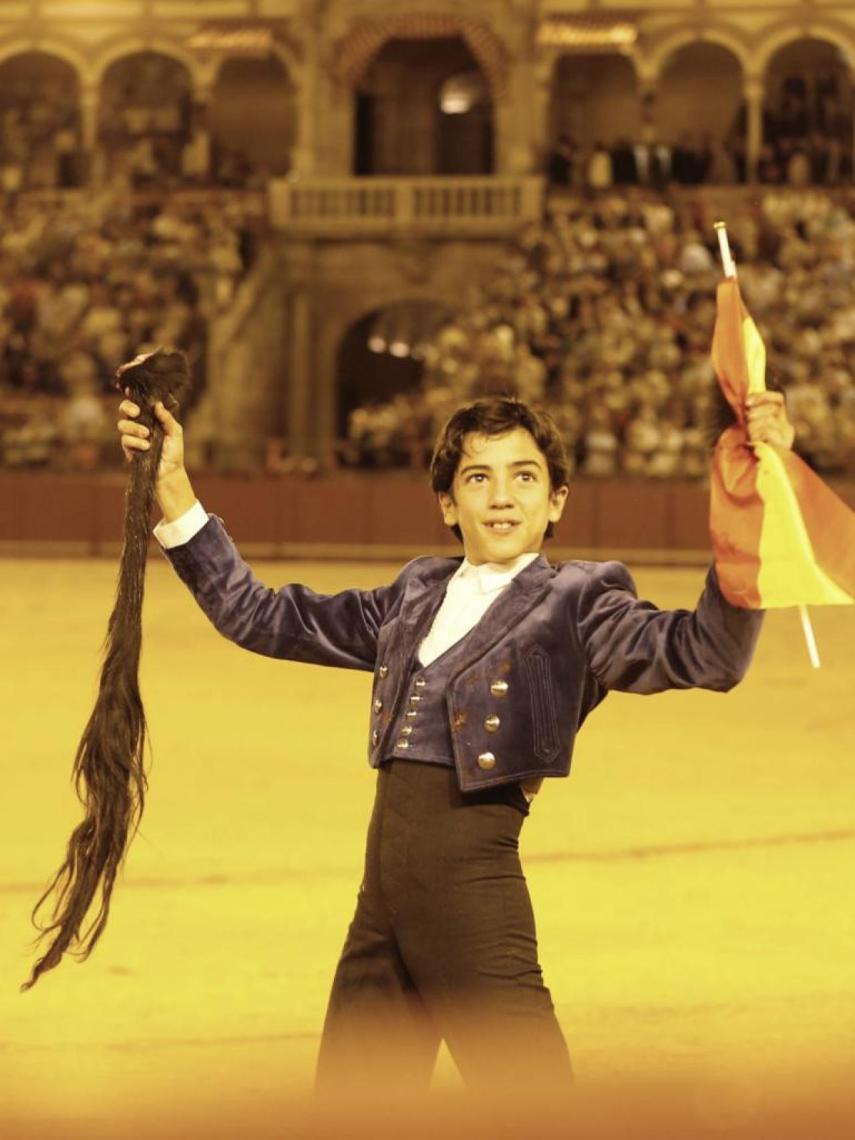 Marco Pérez da la vuelta al ruedo en la Maestranza de Sevilla, el pasado 12 de octubre.