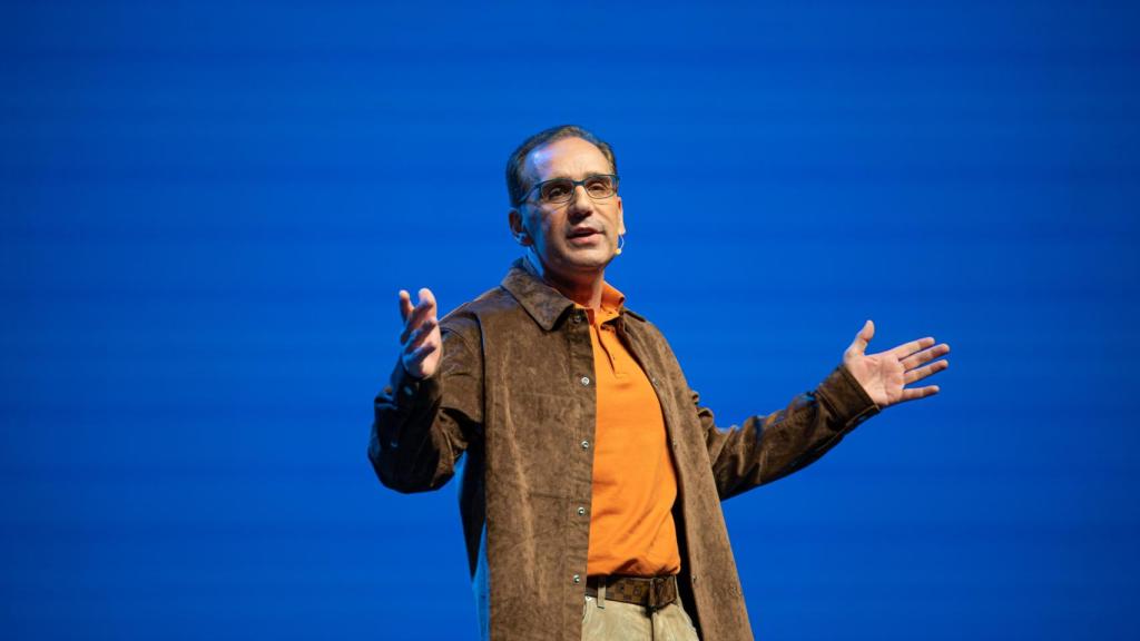 Chano Fernández durante uno de los momentos de Workday Rising Day Europe en Estocolmo el 16 de noviembre.