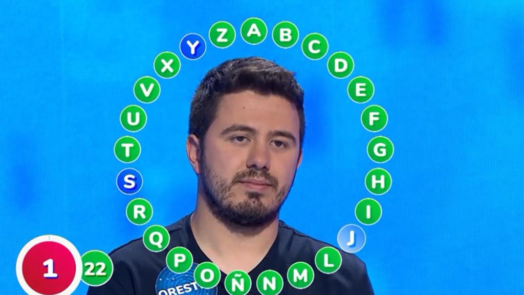 Orestes, en 'El Rosco' de Pasapalabra.