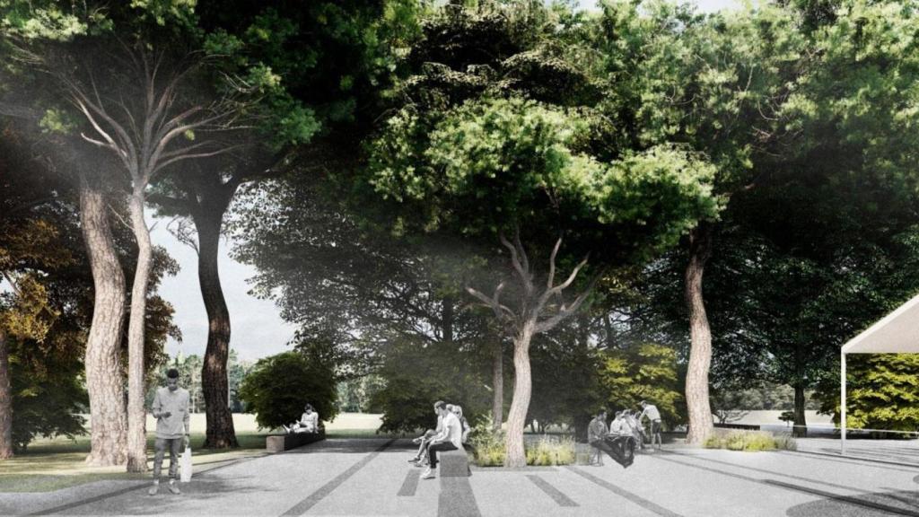 Zona de estancia proyectada.