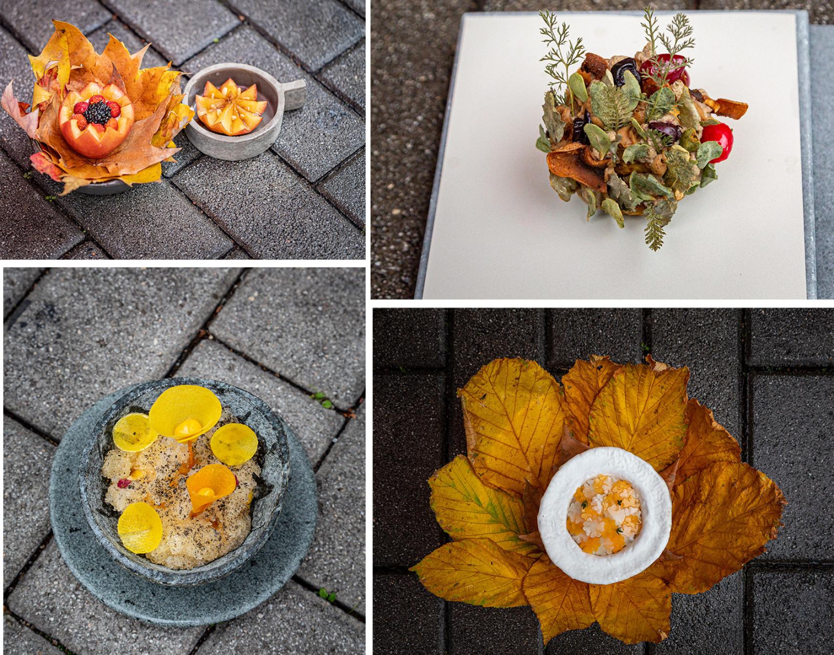 Algunos de los platos de Boragó In Residence