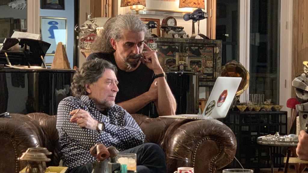 Fernando León de Aranoa y Sabina en su documental.