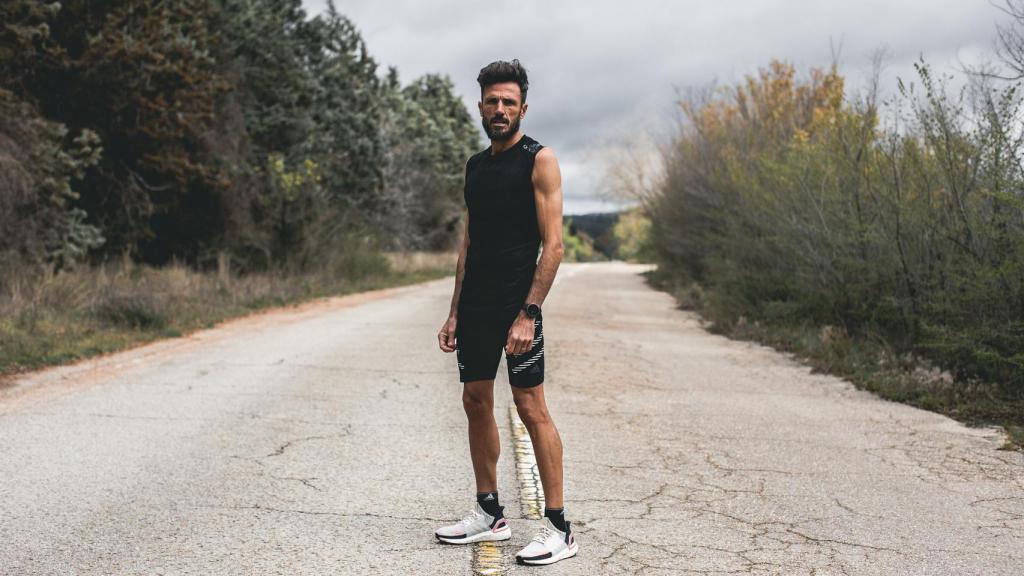 Chema Martinez durante un entrenamiento