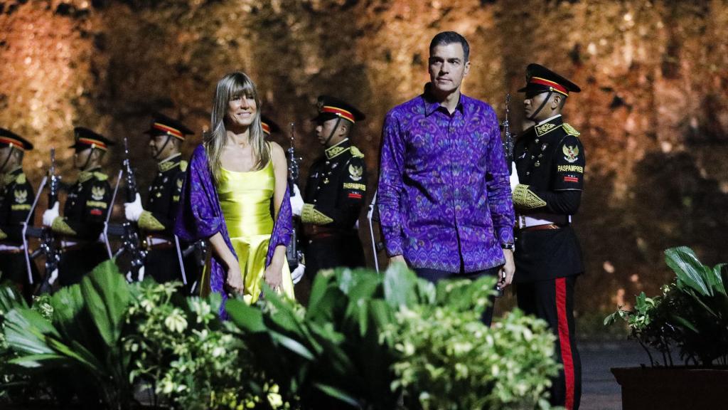 Pedro Sánchez y Begoña Gómez en la Cumbre del G20.