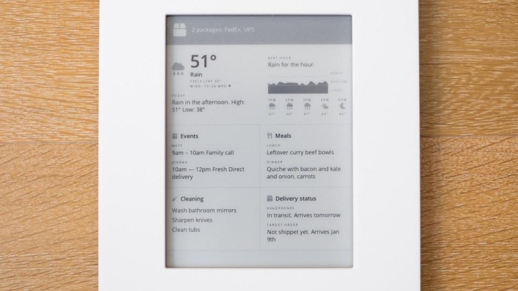 Kindle convertido en marco digital para casa