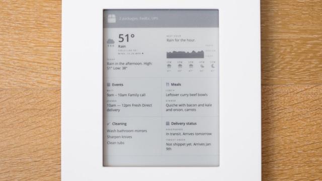 Kindle convertido en marco digital para casa