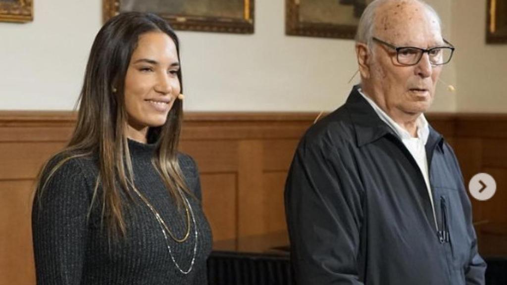 India Martínez y Carlos Saura.