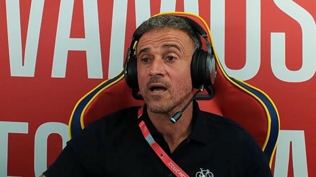 Luis Enrique, en su segundo directo.