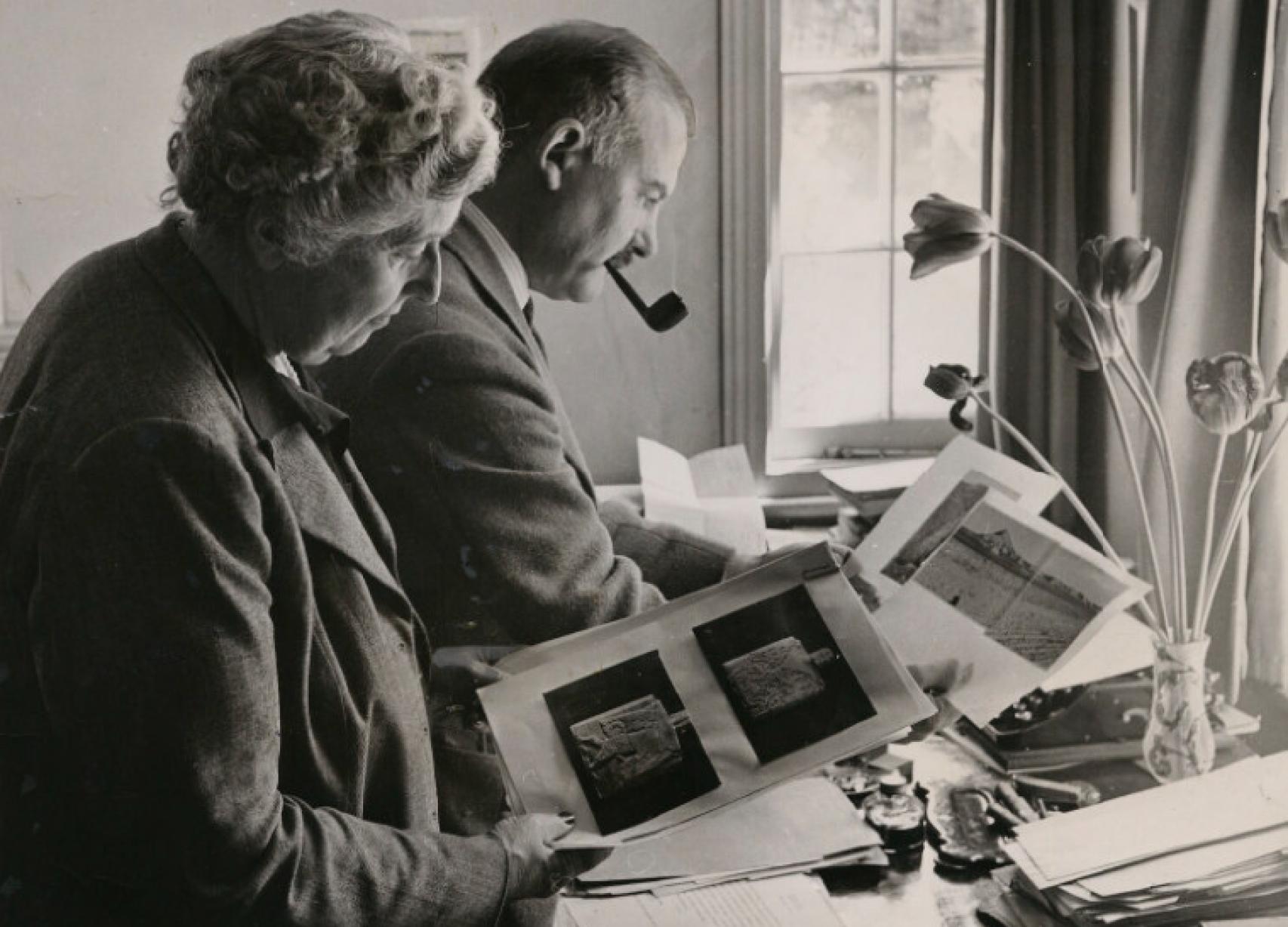 Agatha Christie y Max Mallowan en 1950.