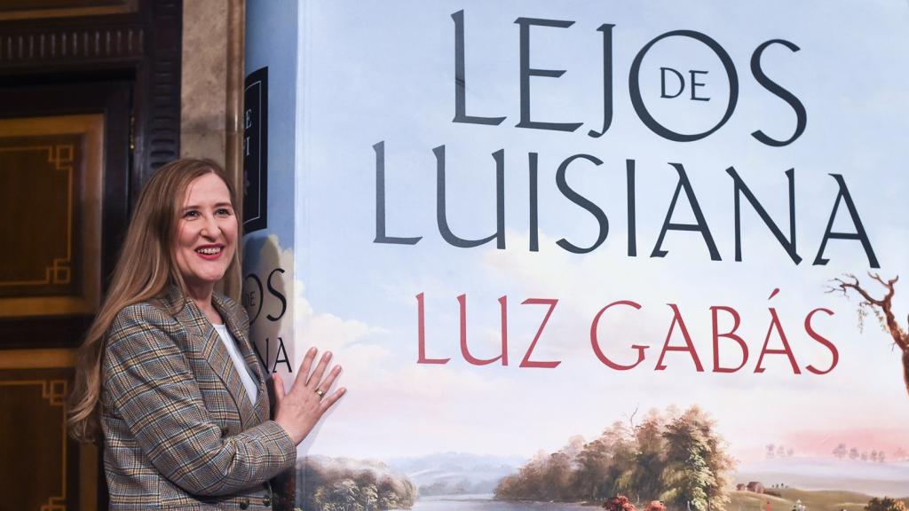 Luz Gabás, durante la presentación de su premiada novela en Madrid. Foto: Gustavo Valiente / Europa Press