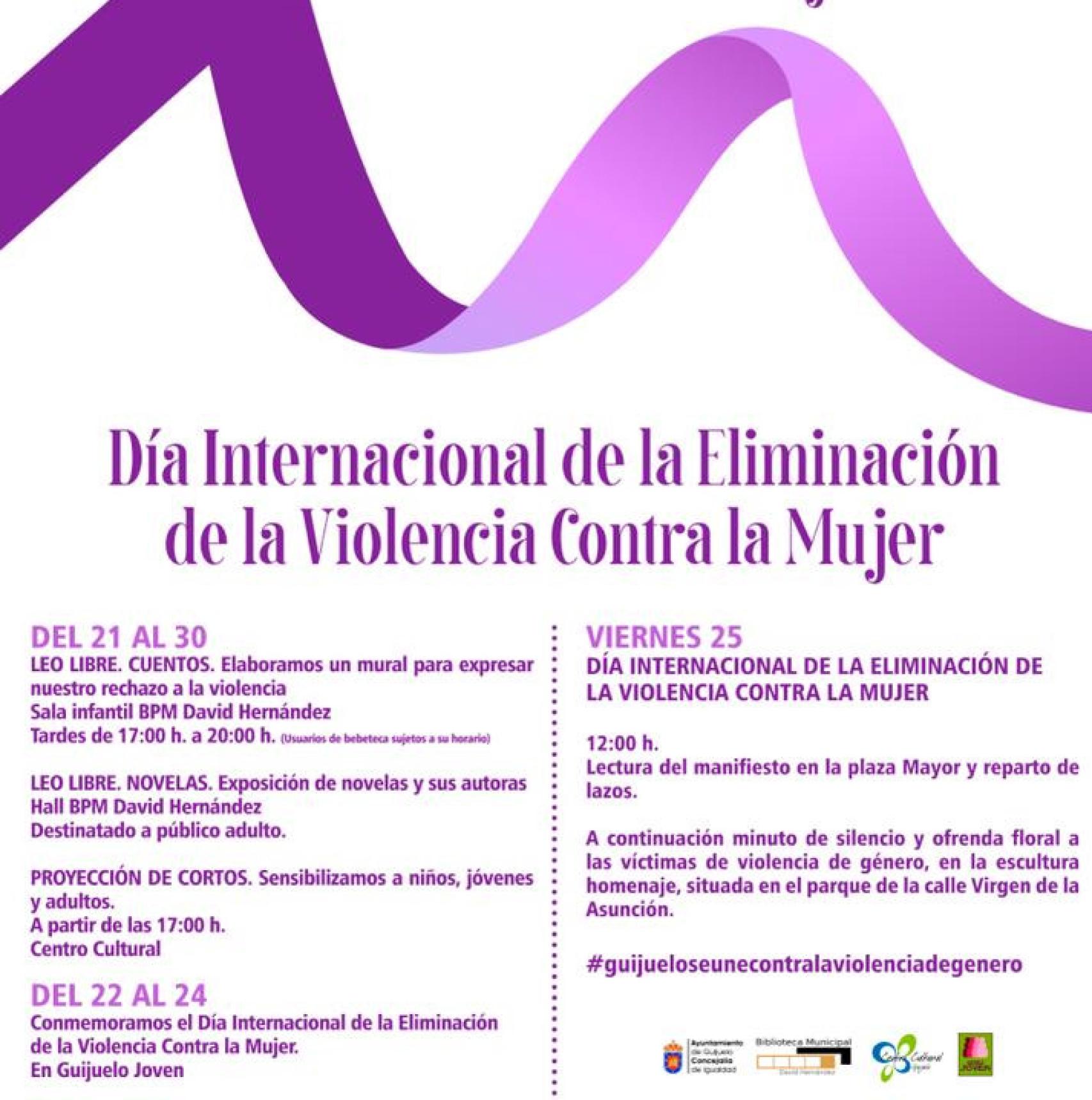 cartel violencia contra mujer guijuelo