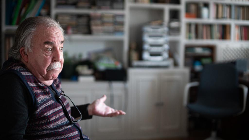 Juan Herrera durante la entrevista.