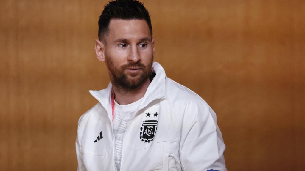 Leo Messi, con la selección de Argentina en rueda de prensa del Mundial de Qatar 2022