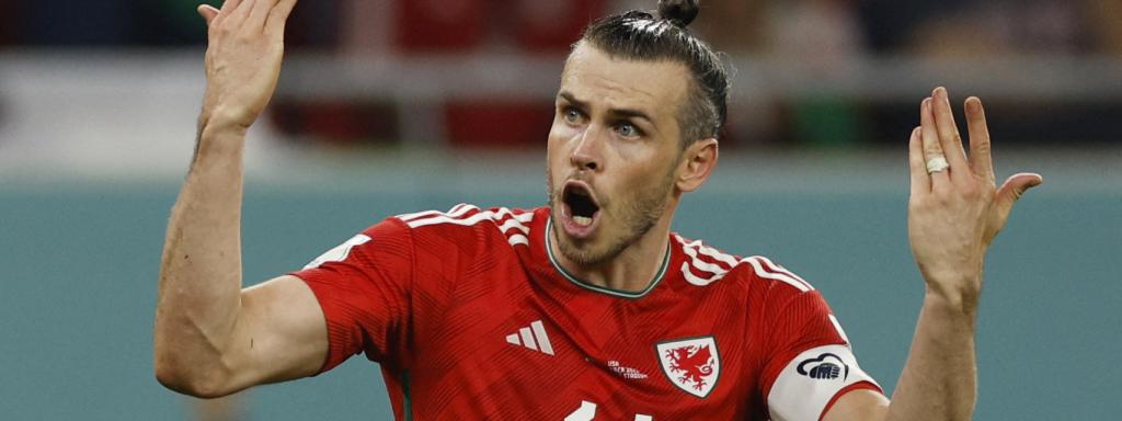 Gareth Bale, celebrando su gol con la selección de Gales en el Mundial de Qatar 2022