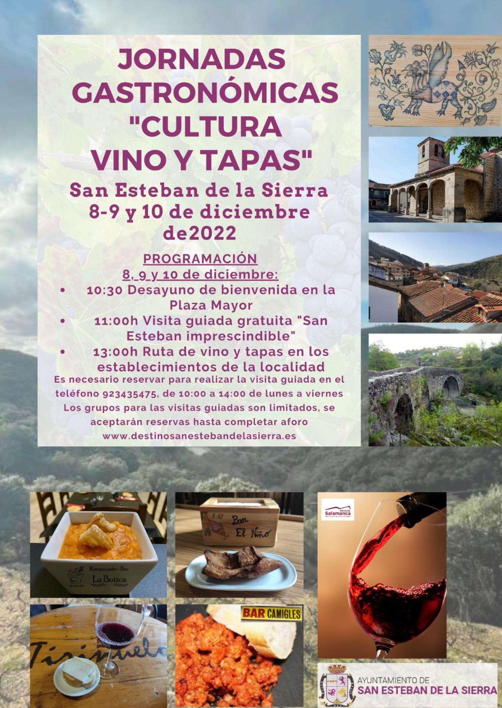 jornadas vino y tapas san esteban de la sierra