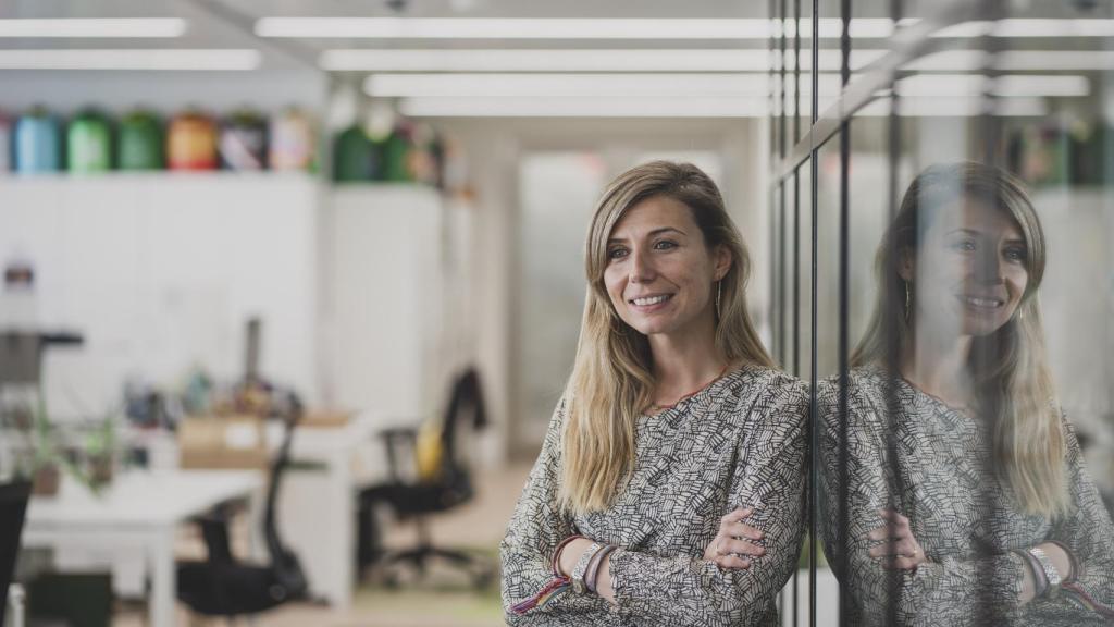 Beatriz Egido en las instalaciones de Ecovidrio.