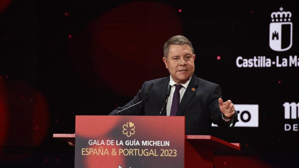 García-Page en la gala de Michelin en Toledo.