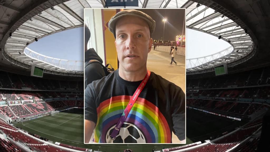 Grant Wahl y el estadio Ahmed bin Ali de Rayán