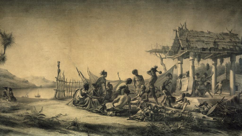 'El asesinato del capitán Marion du Fresne', un cuadro de Charles Meryon.