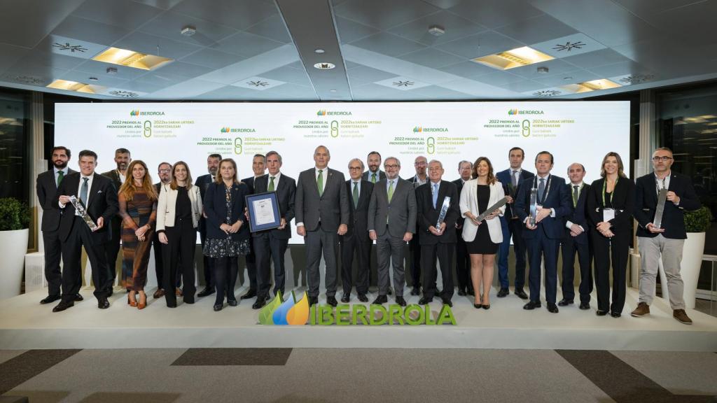 Premios al Proveedor del Año en España de Iberdrola.