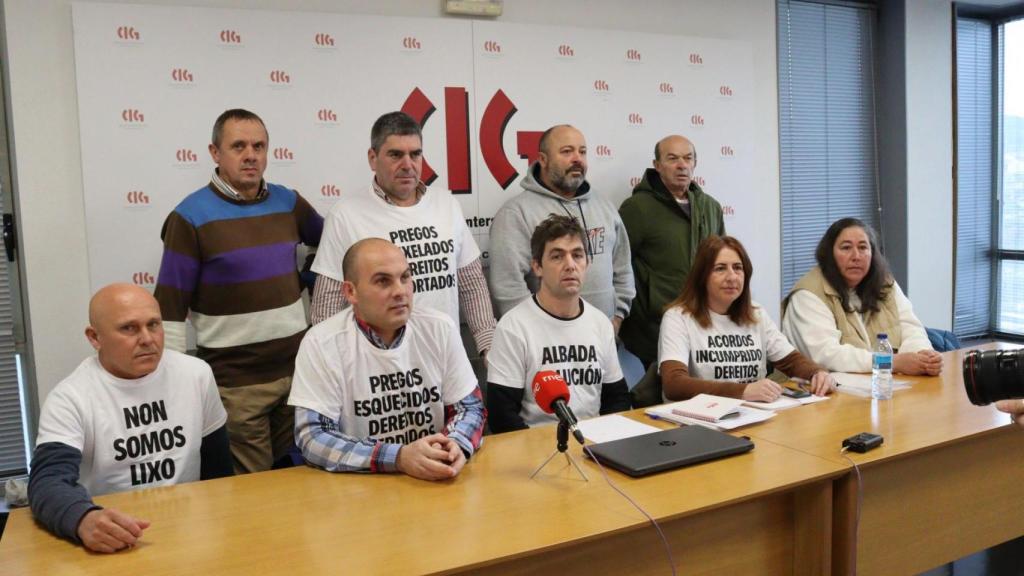 El personal de Albada en rueda de prensa.