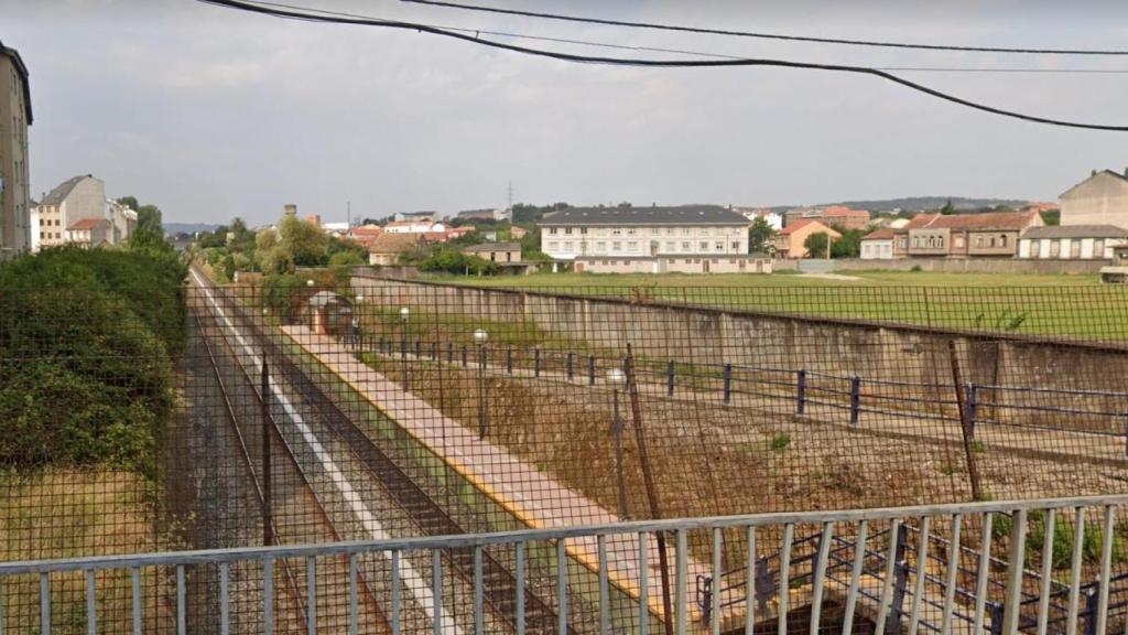 Apeadero de San Xoán, donde se produjo la agresión