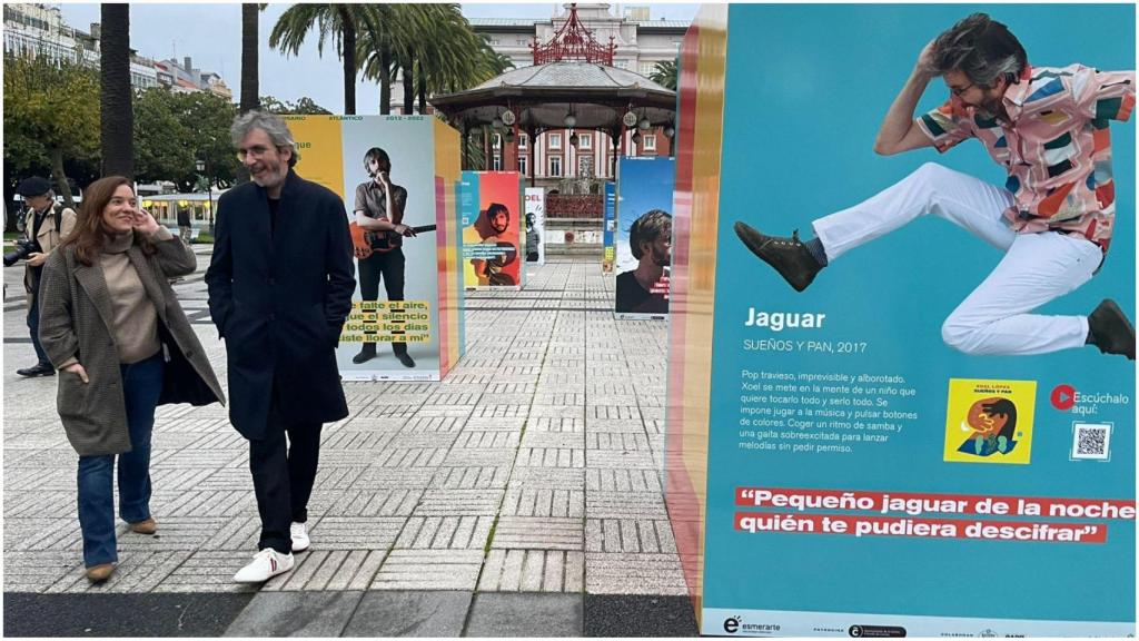 Xoel López e Inés Rey en la exposición ‘Atlántico’.