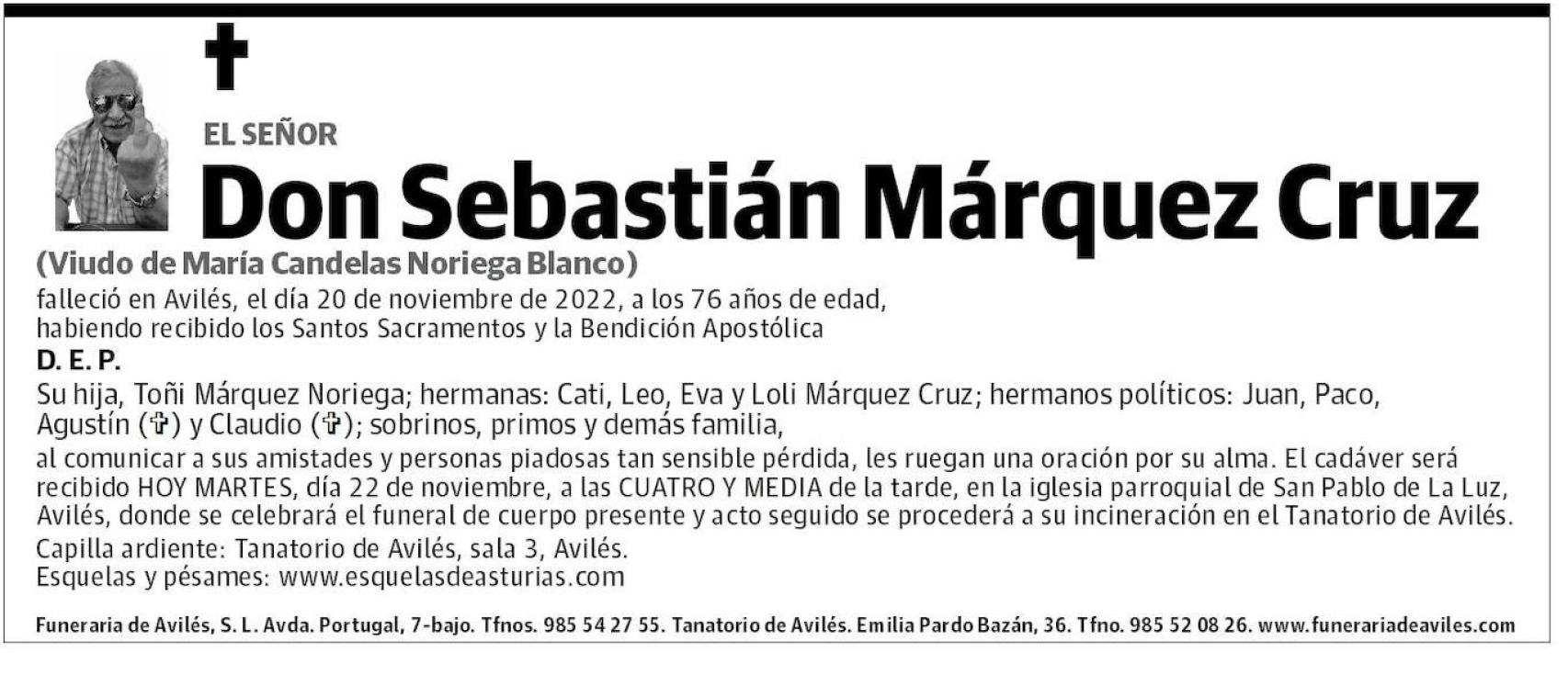 La curiosa esquela de Sebastián.