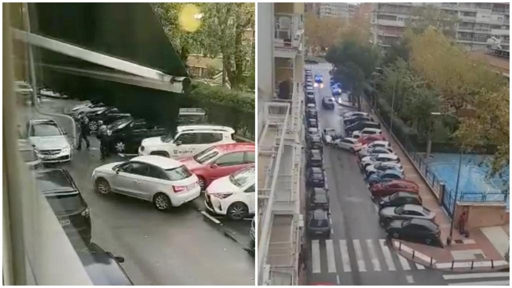 Dos vídeos distintos del suceso grabados por los vecinos.