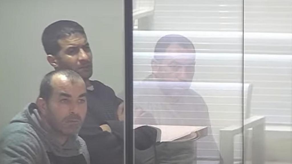 Varios de los acusados, este miércoles, en la Audiencia Nacional.