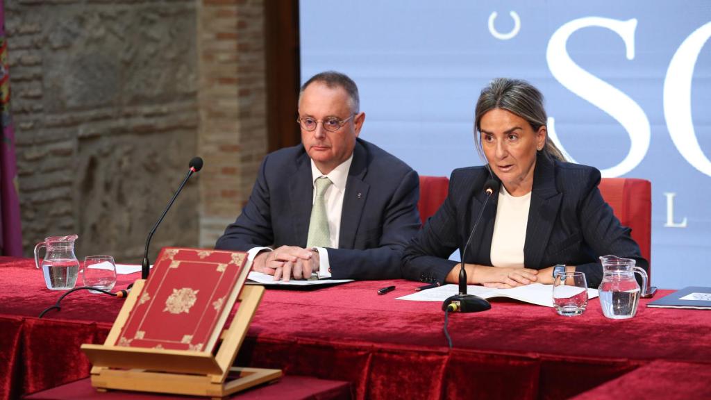 Miguel Tuero y Milagros Tolón este miércoles en Toledo.