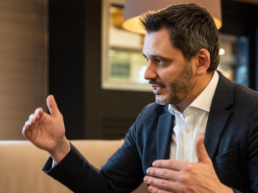 Yehor Cherniev, durante un momento de la entrevista.