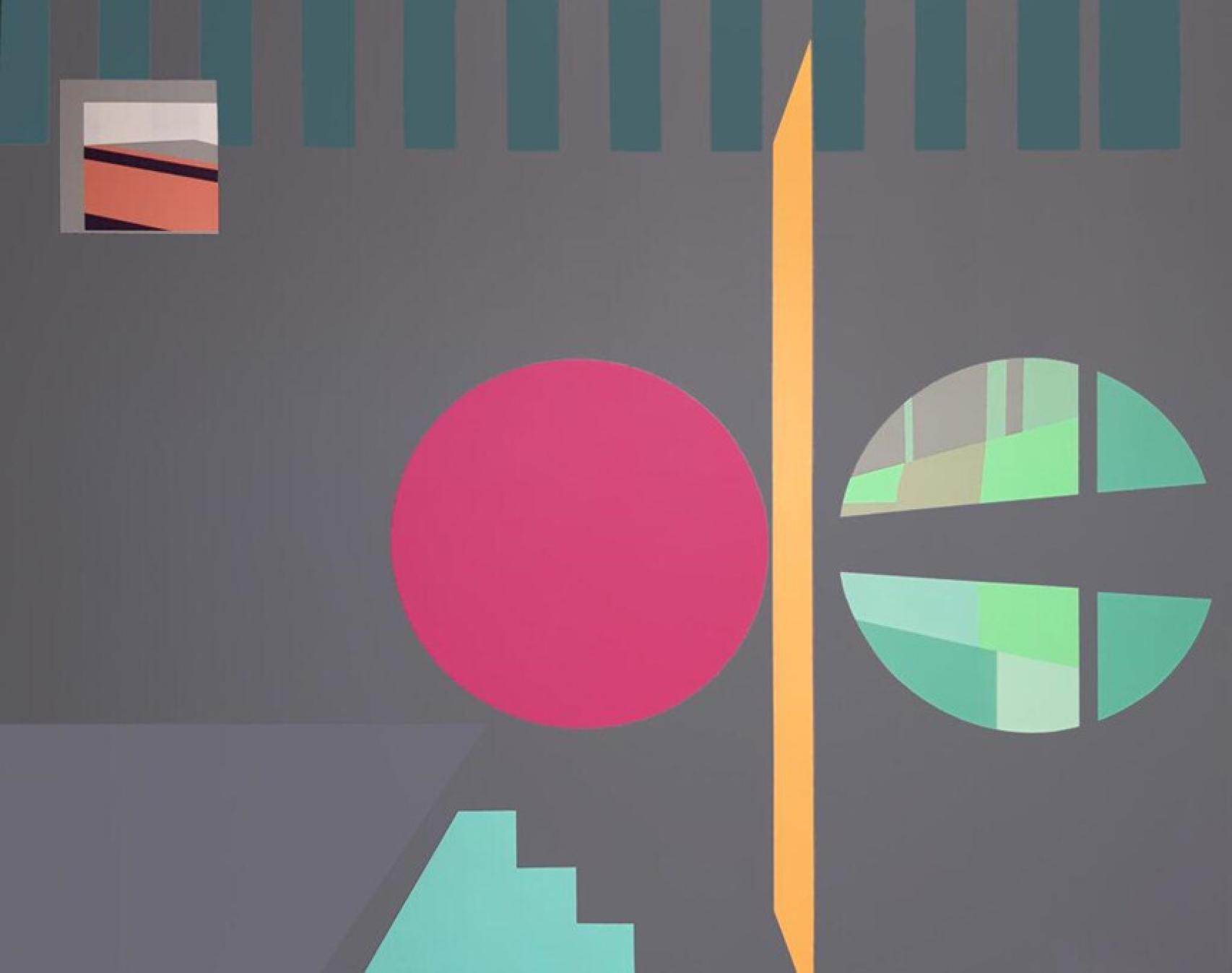 La obra ganadora de Norberto Gil: 'Escalera Fala 2', acrílico sobre lienzo, 2022